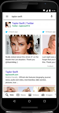 Twitter sur Google - Recherche Taylor Swift