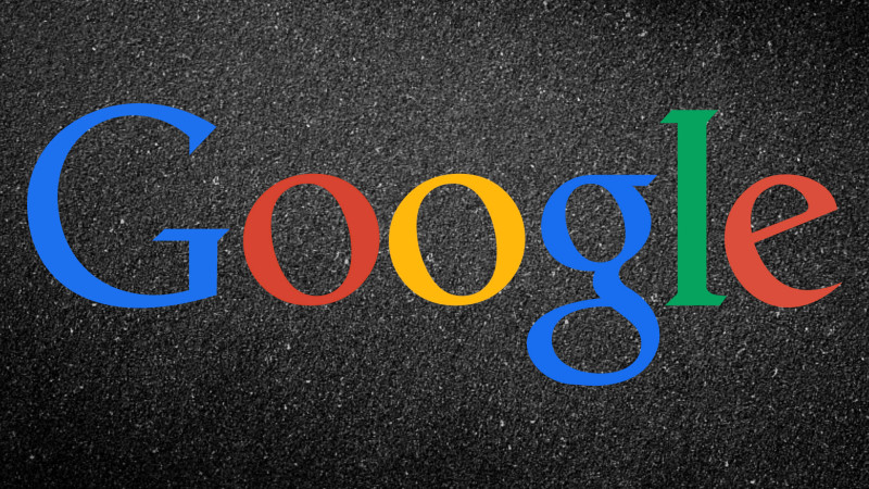 Logo Google sur fond noir
